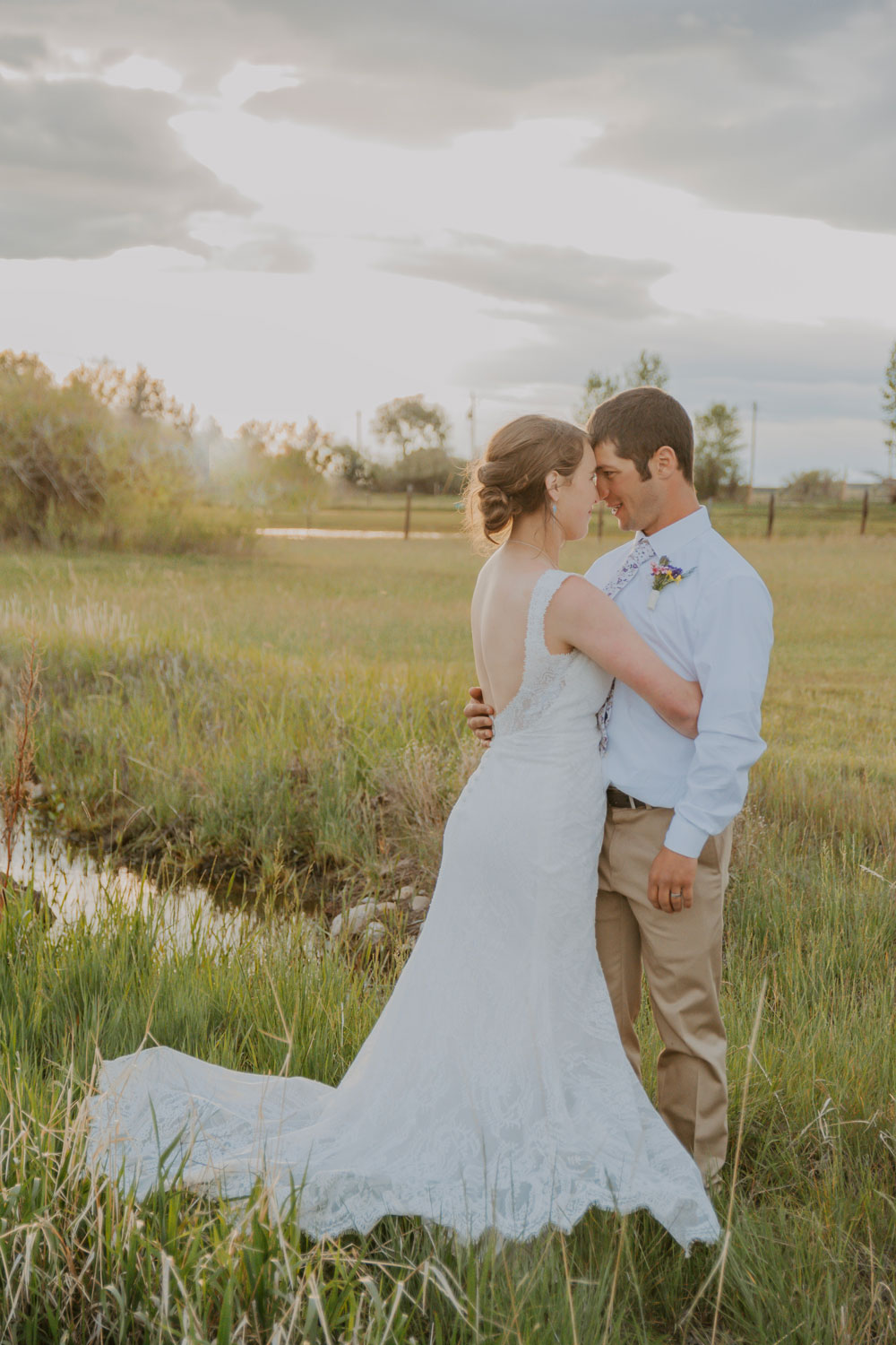Wedding Photo Near Lake