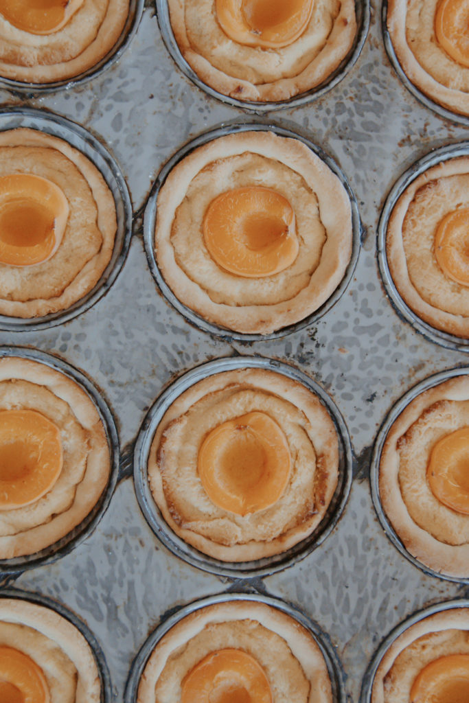 Apricot Tartlets Flat Lay Food Photo