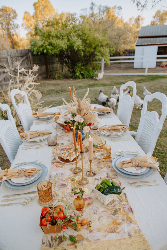Full View of Fall Tablescape
