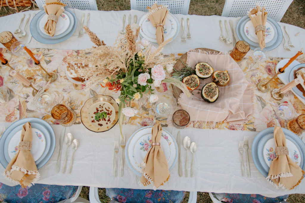 Top of Fall Tablescape