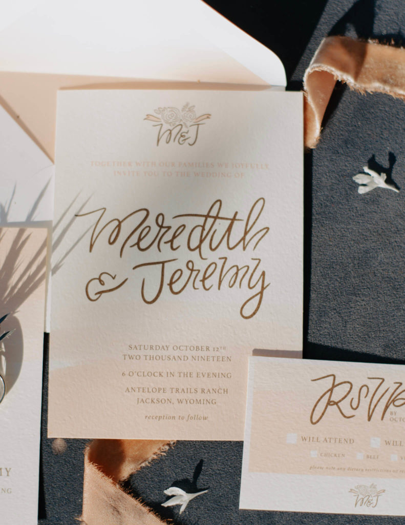 Fall Elopement RSVP Letters