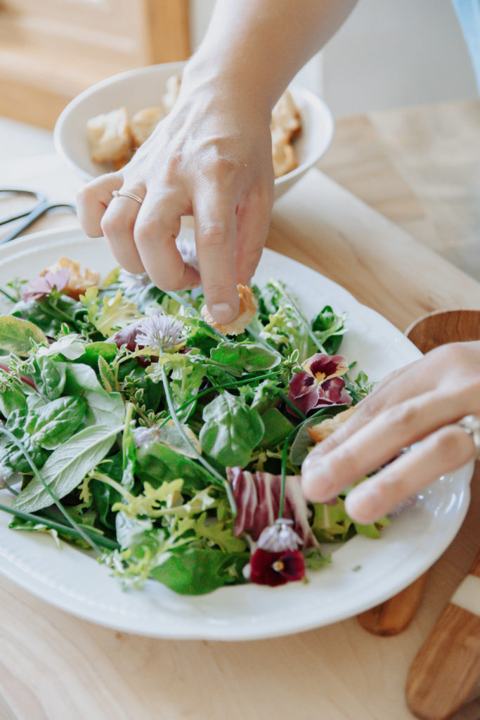 Salad close up - branding photoshoot