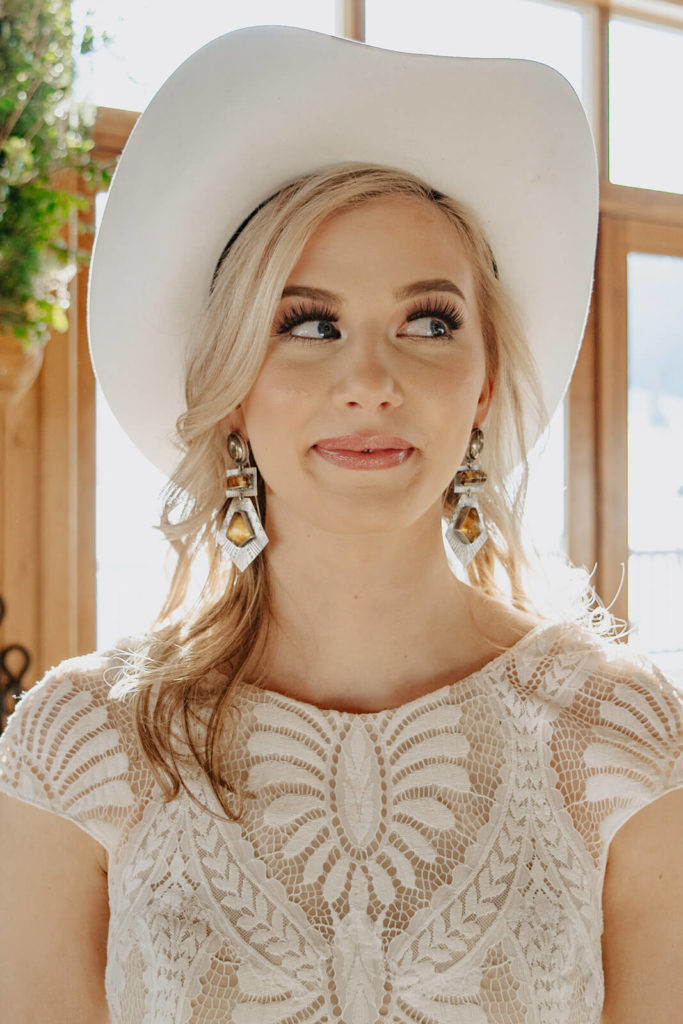 Bridal Portrait at Wyoming Wedding