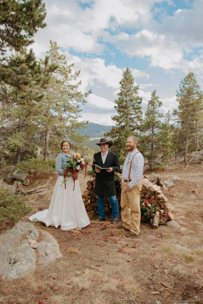 Elopement Ceremony in Fall