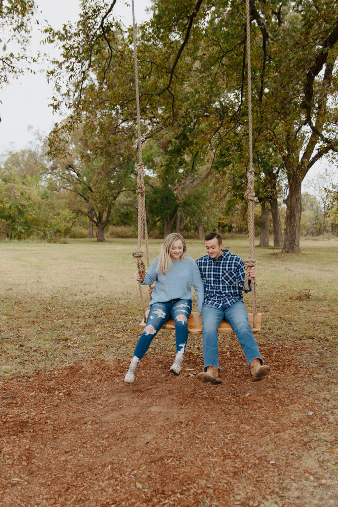Giant Swing Engagement Photo in Oklahoma