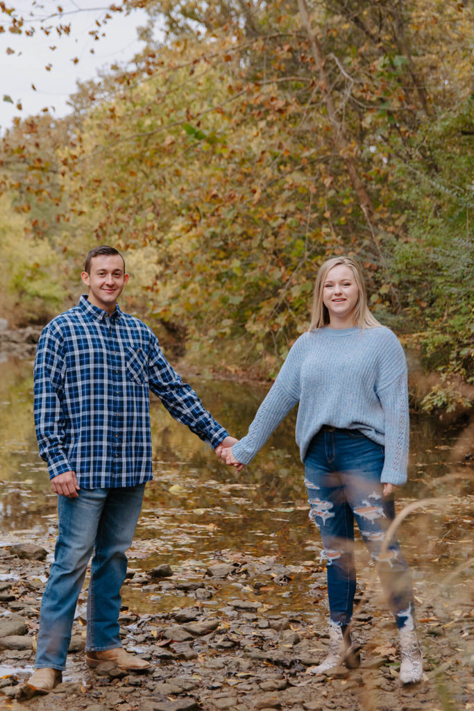 Madi and Justin Hold Hands During Engagement Photos
