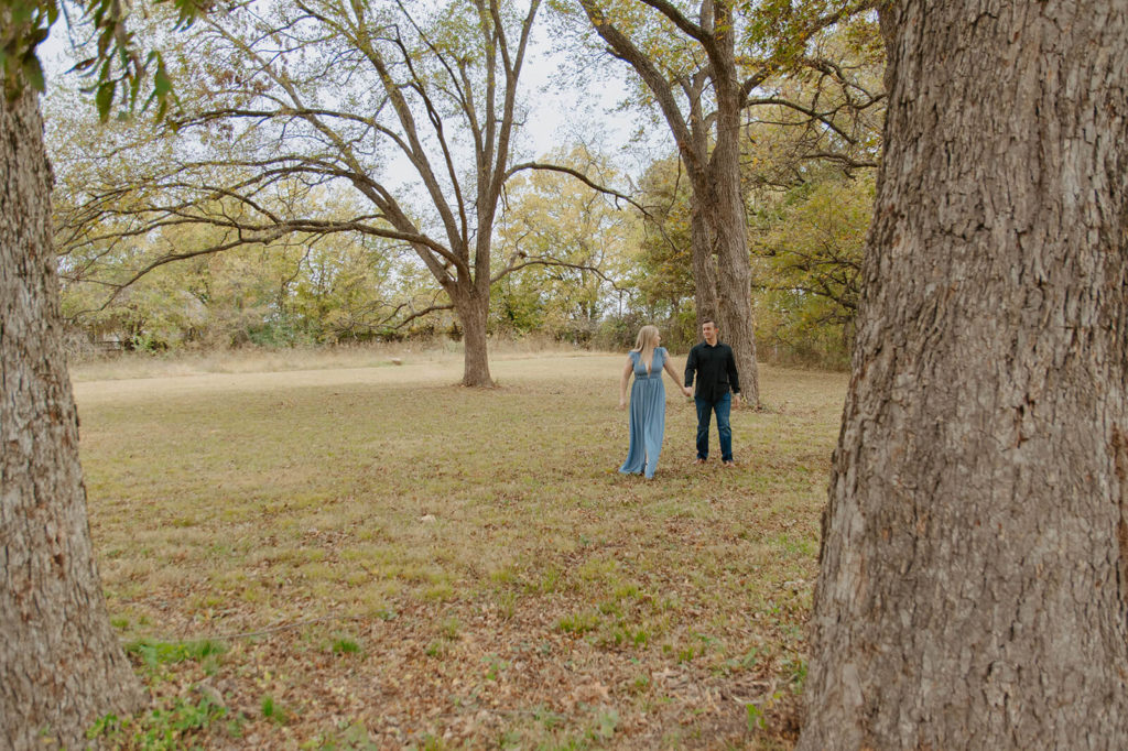 Oklahoma Landscape During Engagement Shoot