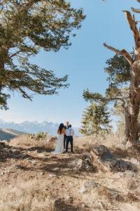 Couple at the Wedding Tree Destination Wedding Venue in Wyoming