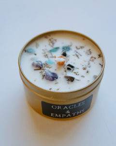 Brand photography prop ideas can include items from your everyday life that you love! Natalie chose her favorite candle
