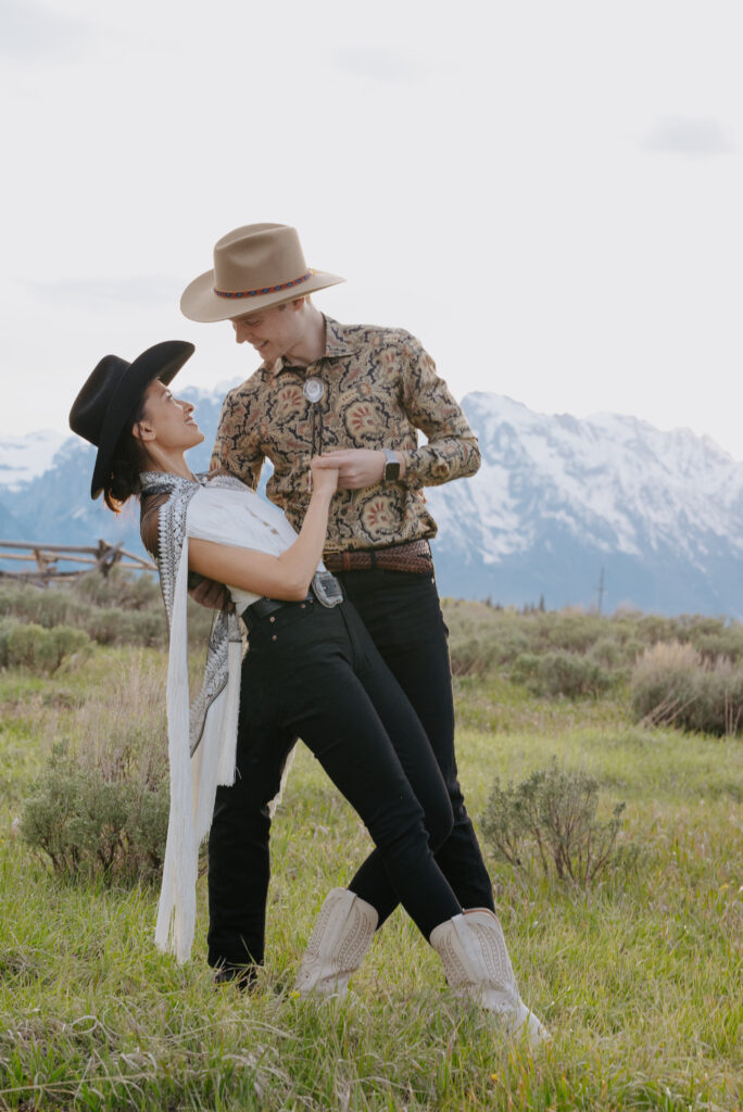 Lost Creek Ranch Wedding with western couple