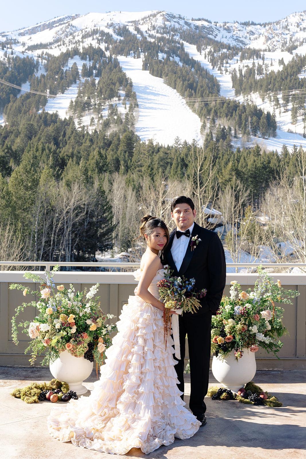 Jackson Hole Wedding ceremony at Teton Mountain Lodge